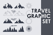 Travel graphic elements, an Object Graphic by Librebird (Thumbnail 1 of 4)