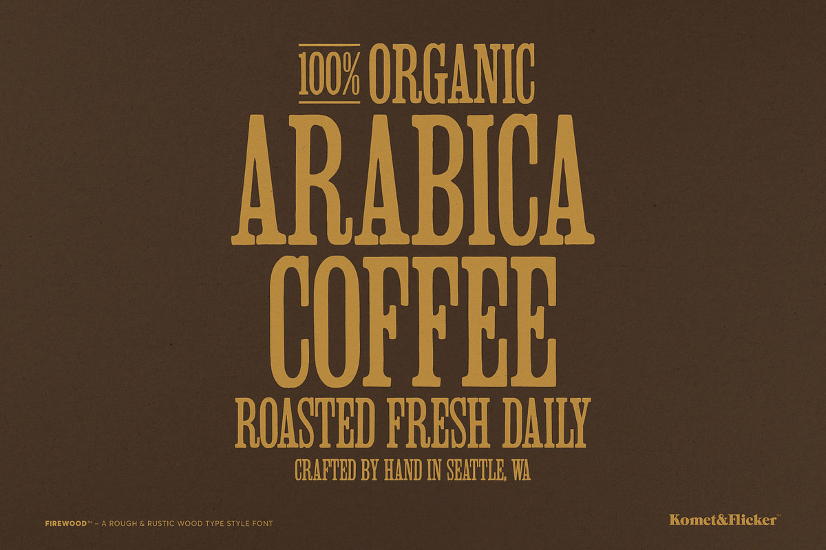 The Wood Type Font Bundle, a Font by Komet & Flicker (Photo 9 of 13)