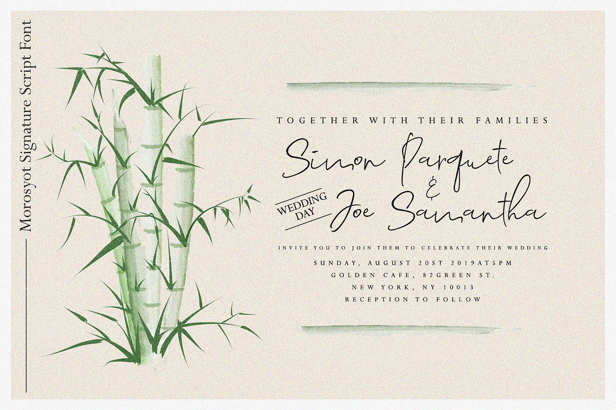 Morosyot Signature Script Font, a Script Font by ndroadv (Photo 2 of 12)