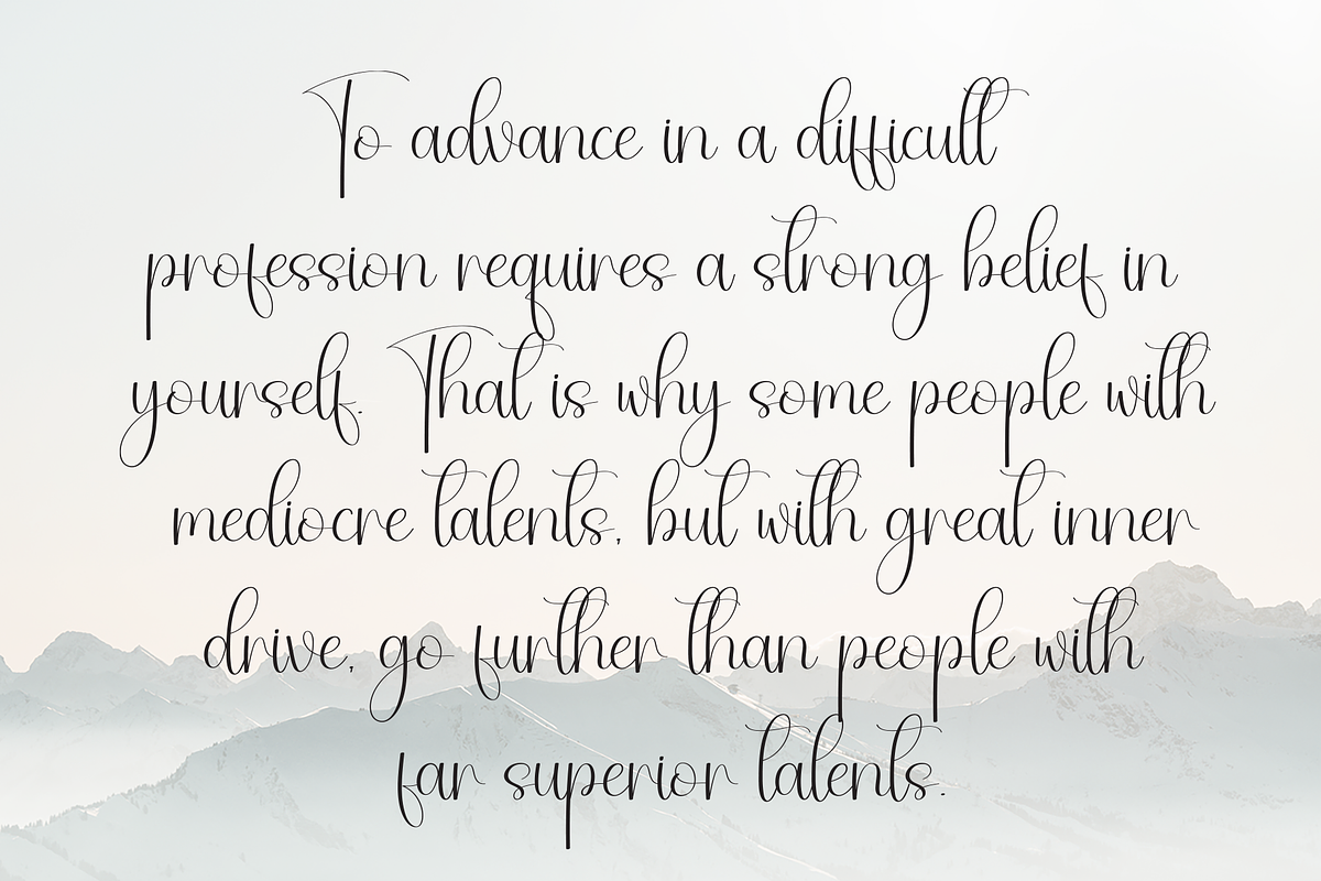 Rainday | Script Font, a Handwritten Font by Scratchones (Photo 6 of 9)
