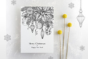 Christmas set hand drawn vector, a Decorative Illustration by ON_lineart_store (Thumbnail 5 of 10)