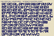 Science Existed - Futuristic Font, a Sans Serif Font by 177Studio (Thumbnail 8 of 8)