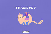 Funny cats – Birthday Clipart, an Object Graphic by PawLoveArt (Thumbnail 14 of 14)