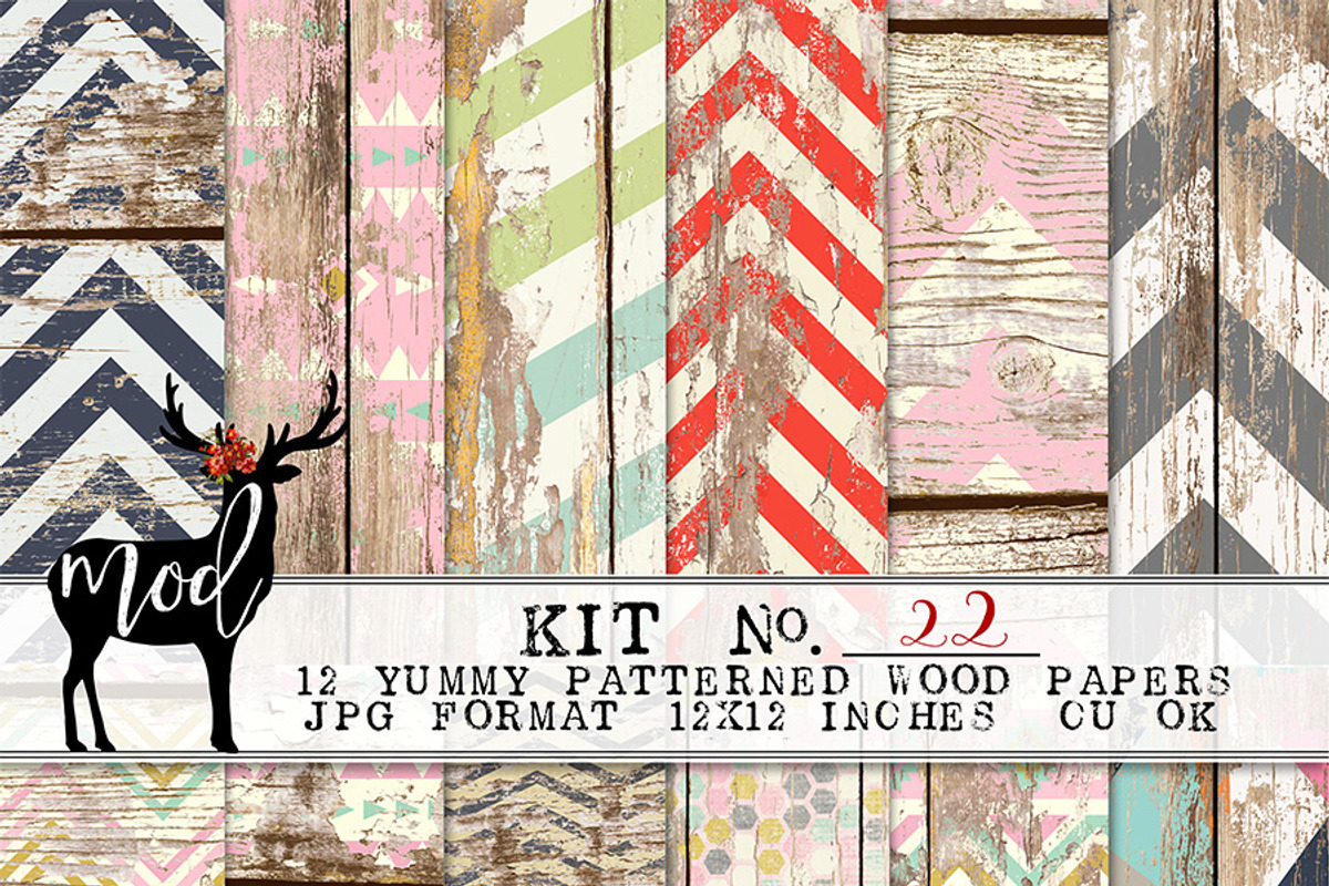 Background Paper Kit 22, a Pattern Graphic by Mod Paperie (Photo 1 of 2)
