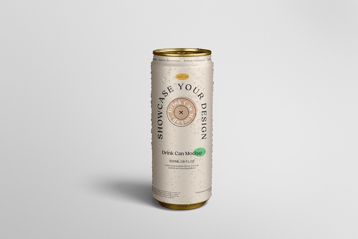 Drink Can Mockup, a Packaging Mockup by Tahtagraphic (Photo 12 of 16)