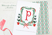 Watercolor letters numbers, a Decorative Illustration by LABFcreations (Thumbnail 2 of 3)