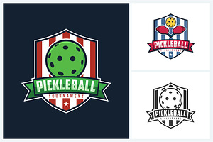 Pickleball logo sport design vector, a Branding & Logo Template by jundio studio