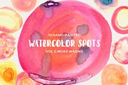Watercolor Spots Vol 3: More Warms, an Object Graphic by Hello Brio (Thumbnail 1 of 4)