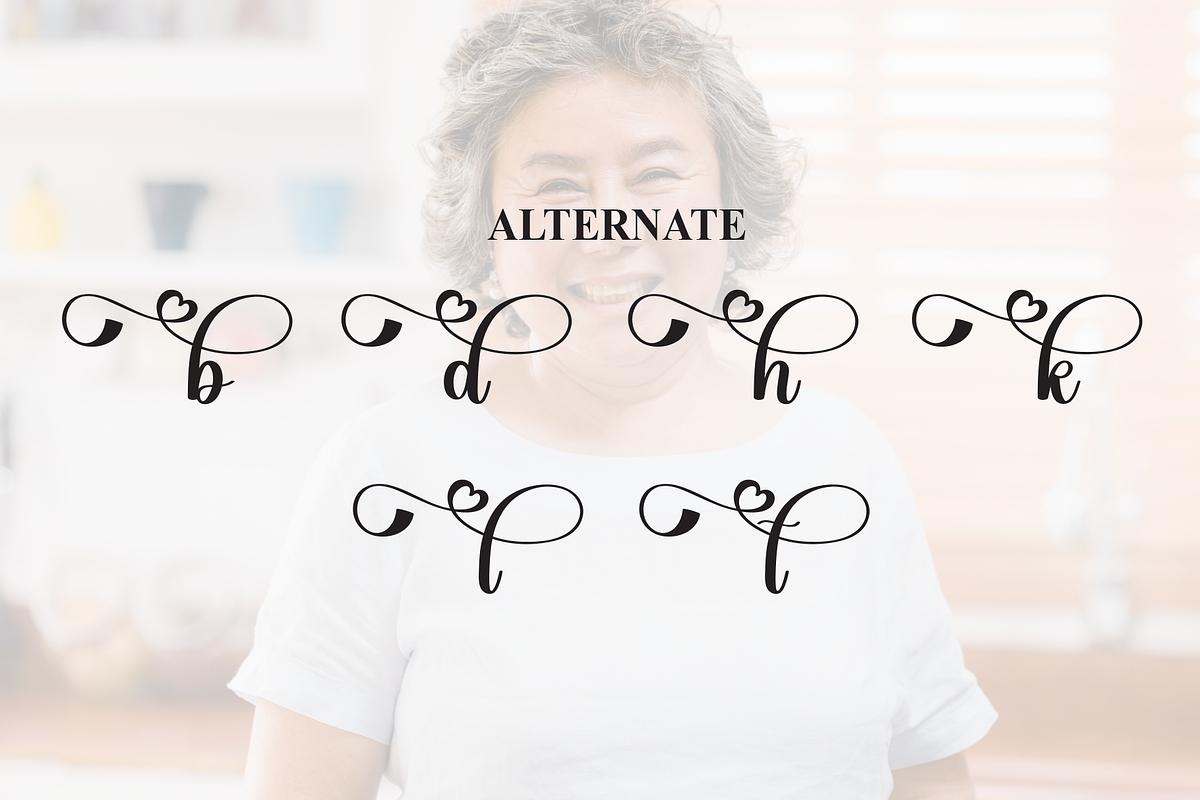 Grandma | Script Font, a Handwritten Font by Scratchones (Photo 8 of 9)