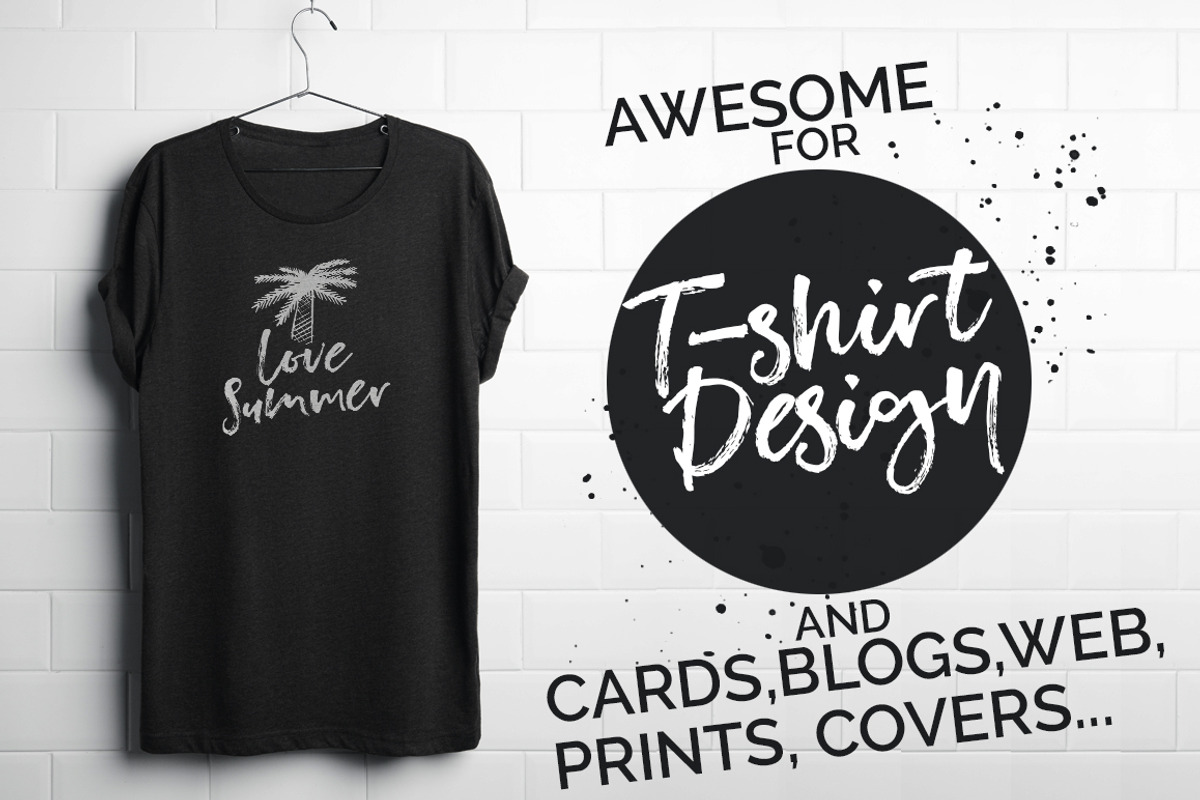 Unsatisfied Brush Font preview 6