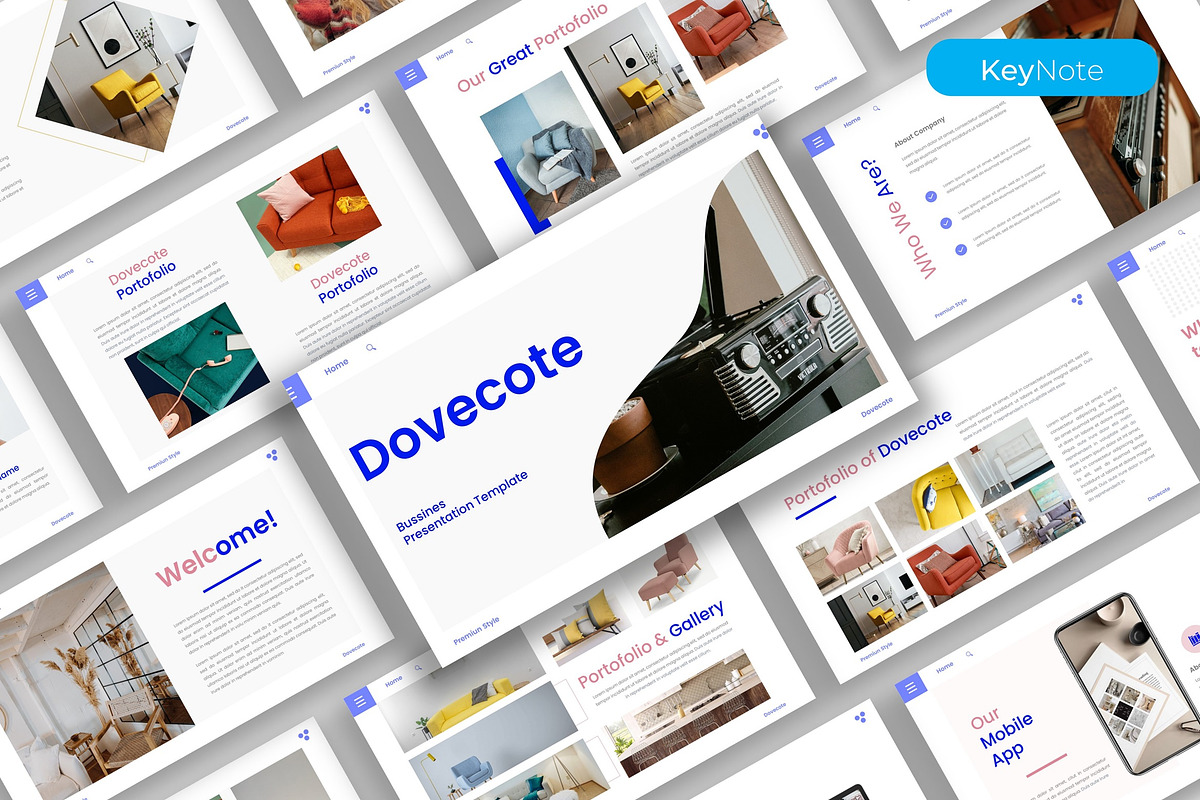 Dovecote-Business Keynote Template, a Presentation Template by kreatifreya (Photo 1 of 5)