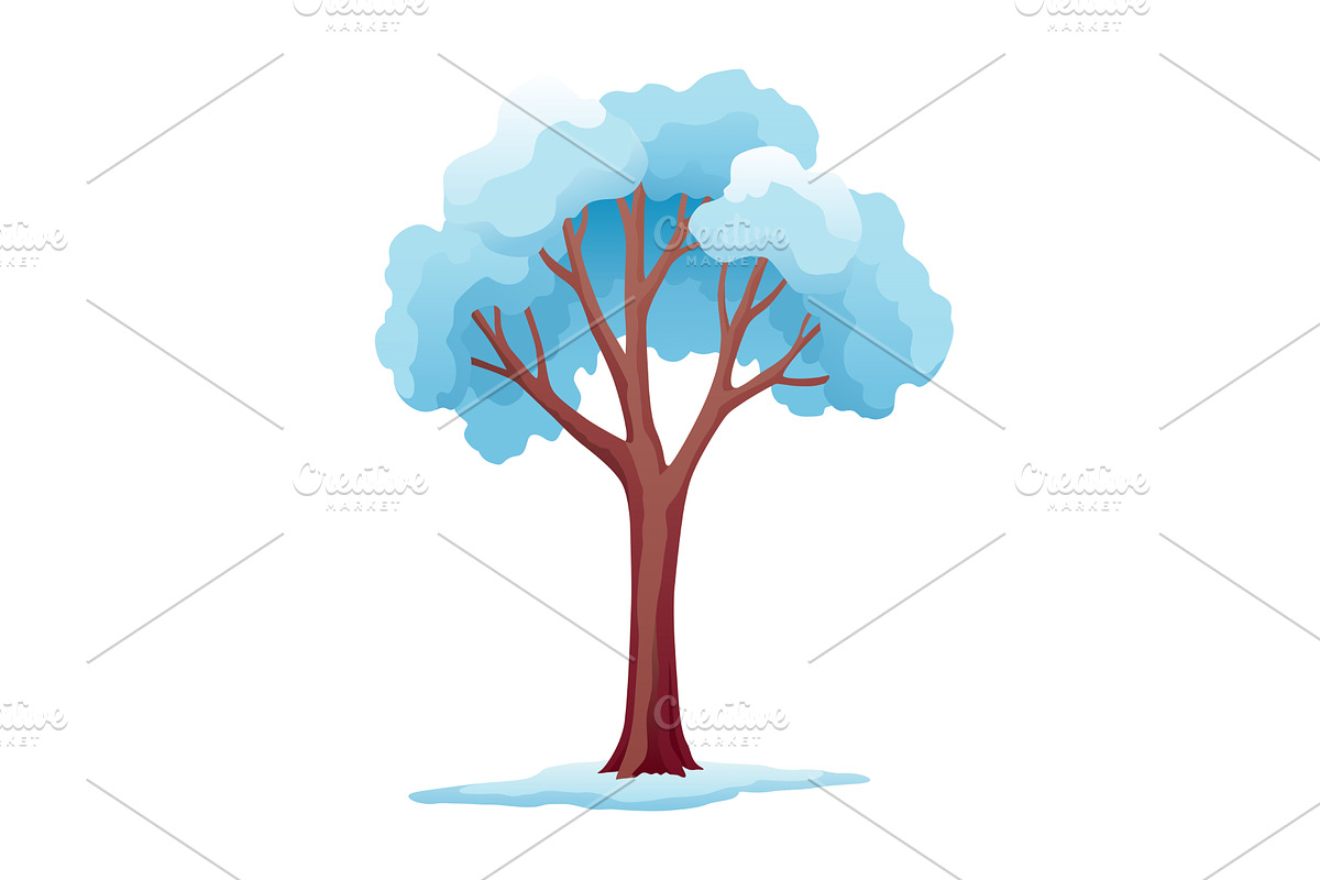 Winter nature design element, an Illustration by Things for designers