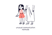Kids with autism signs set, a Healthcare Illustration by PaperTrident (Thumbnail 2 of 9)