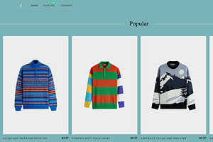 Shopify Cloths eCommerce Theme Blue