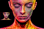 Colorful Oil Painting Photoshop Acti, an Action Add-On by designvillage (Thumbnail 10 of 14)