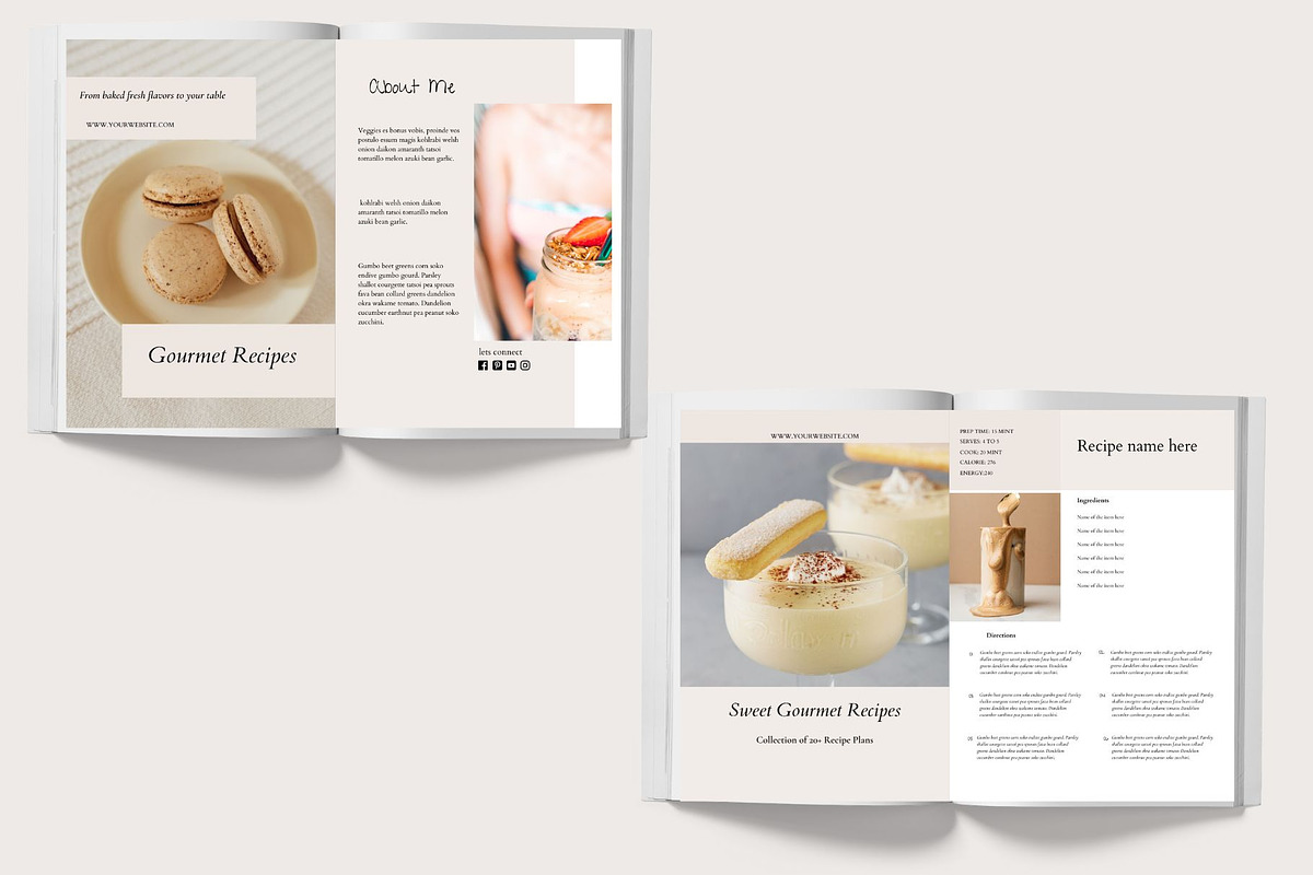 Nutrition Recipe Template Bundle, a Magazine Template by Deepa Template Studio (Photo 12 of 25)