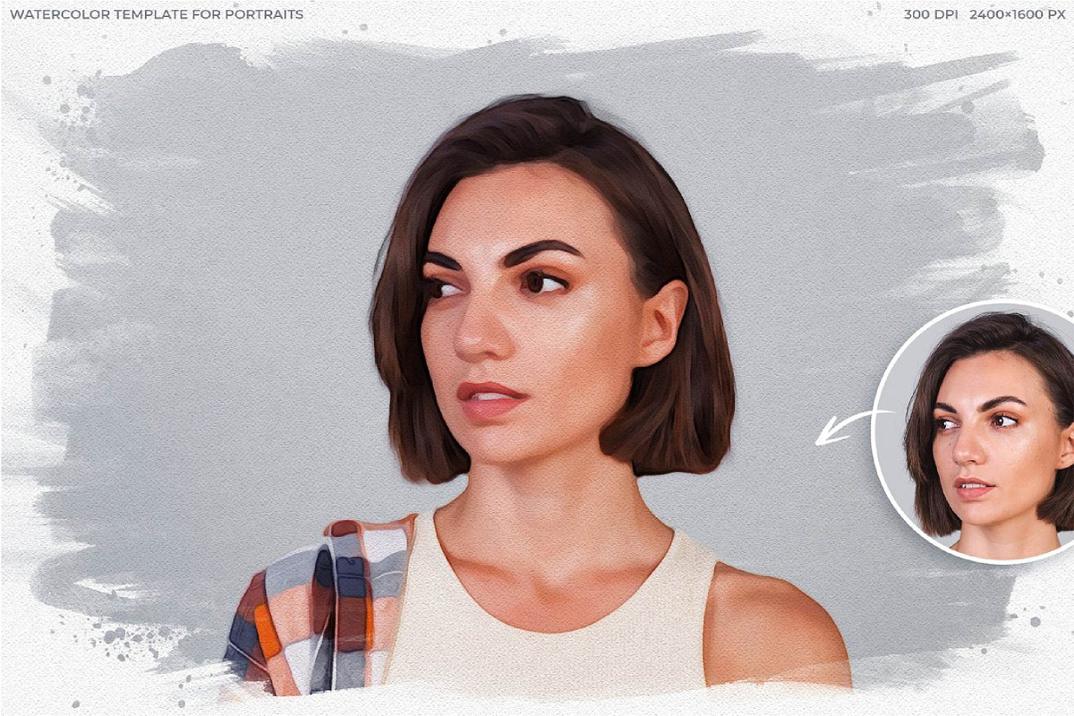 Watercolor photo template, a Templates & Theme by fashionaddict (Photo 6 of 10)