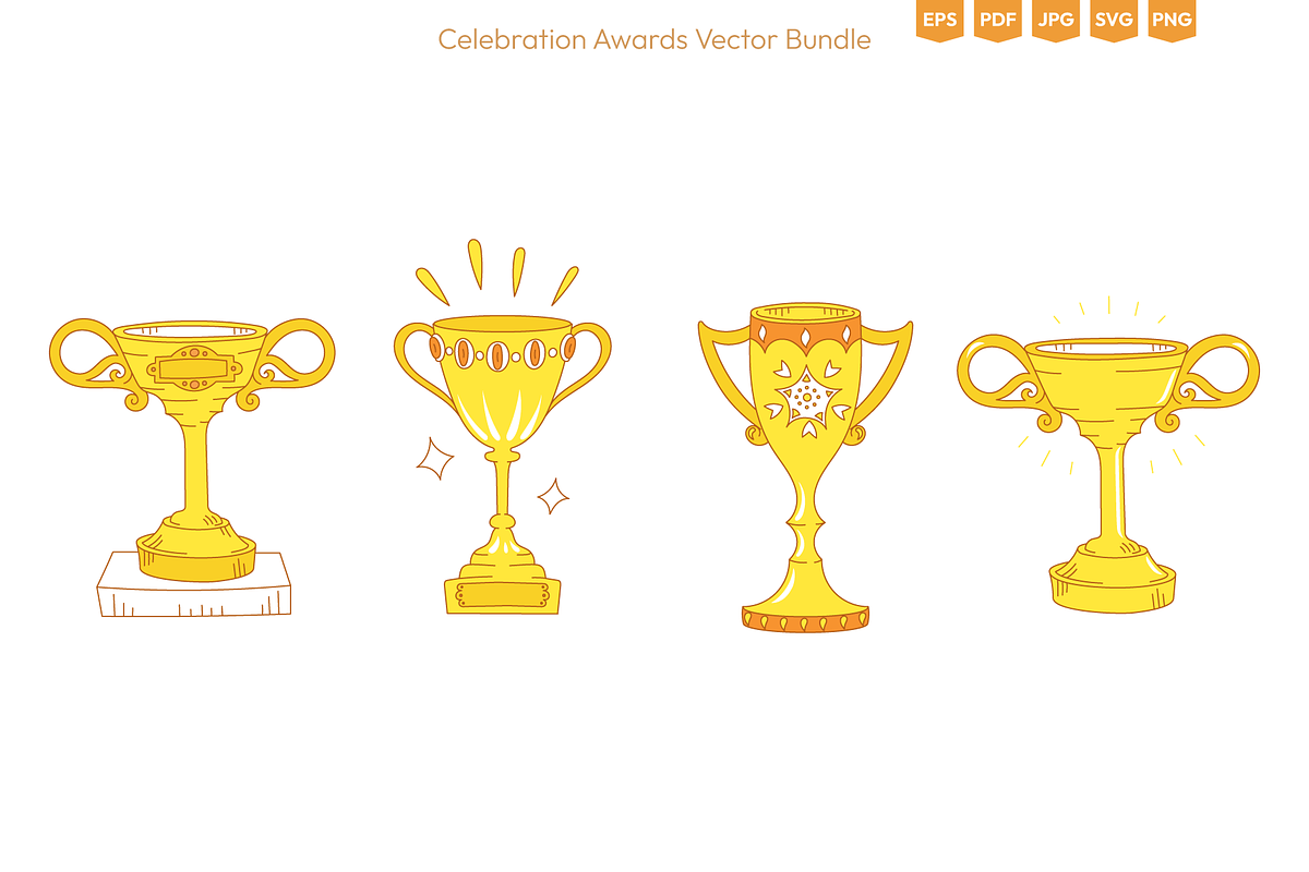 Trophy & Awards Vector Set, an Object Illustration by Ilia Design (Photo 2 of 8)