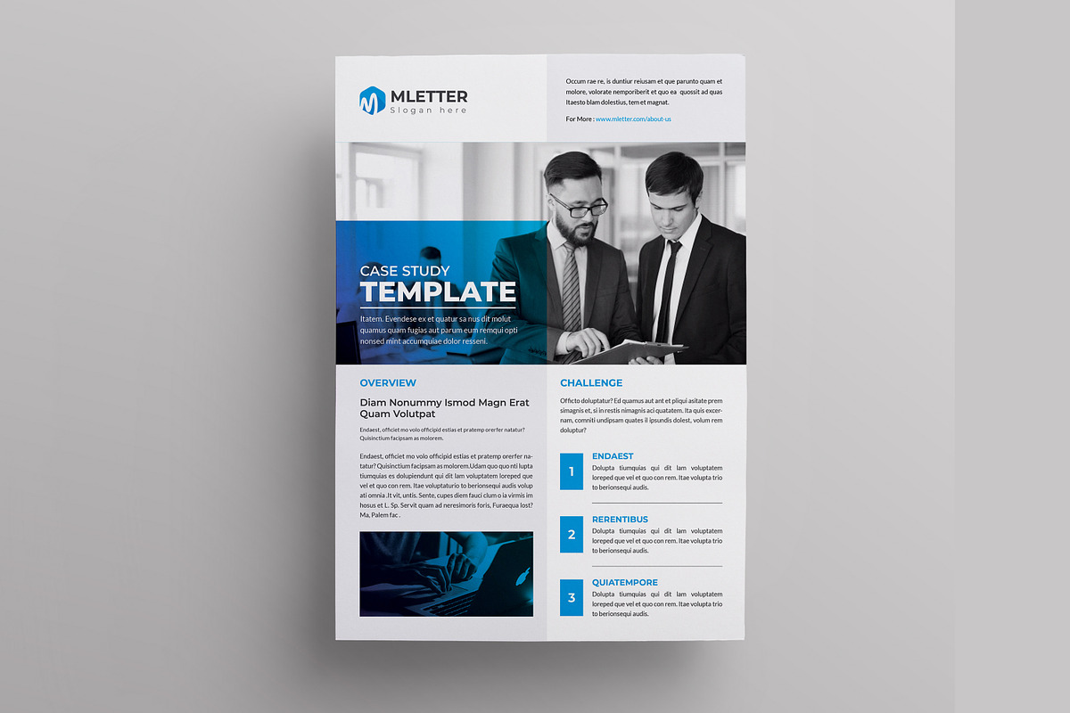 Canva Case Study Template, a Brochure Template by DesignOriel (Photo 2 of 3)