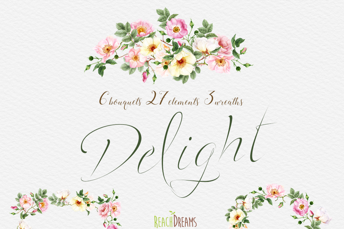 Vintage Roses Collection, a Decorative Illustration by ReachDreams (Photo 2 of 7)