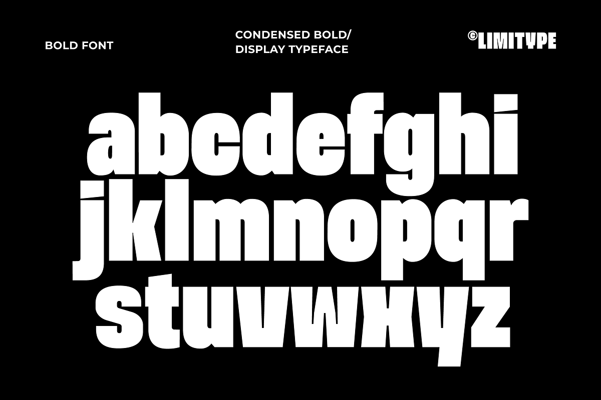 Moara - Bold Condensed Font, a Sans Serif Font by limitype (Photo 11 of 13)