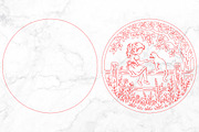 Girl & Cat Laser Cut SVG, an Object Graphic by Rose Art (Thumbnail 3 of 3)