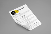 Modern Resume CV Template Design, a Resume Template by PixelStudio (Thumbnail 5 of 7)