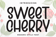 Sweet Cherry | Script Font, a Script Font by Scratchones (Thumbnail 1 of 8)
