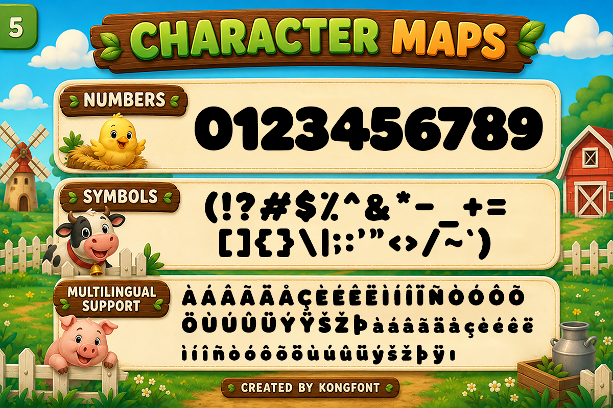 Green Field - Modern Kids Font, a Handwritten Font by overlaytemplates (Photo 5 of 5)