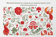 PETRYKIVKA - Ukranian folk art, an Illustration by Evgenia Pichkur (Thumbnail 13 of 15)
