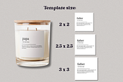 Father's Day Candle Label Template, a Branding & Logo Template by KnowyourLabel (Thumbnail 4 of 4)
