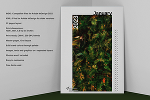 Colorful Nature Desk Calendar 2023