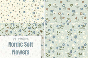 Soft Meadow Floral Pattern Pack
