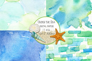 Under the Sea Watercolor Textures, a Texture Graphic by Studio Kitsch (Thumbnail 4 of 6)