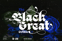 Black Great Typeface by  in Fonts