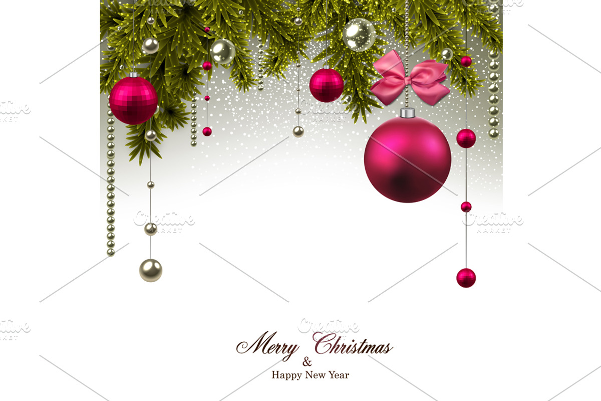 Christmas and New Year cards set, a Decorative Illustration by Vjom (Photo 3 of 4)