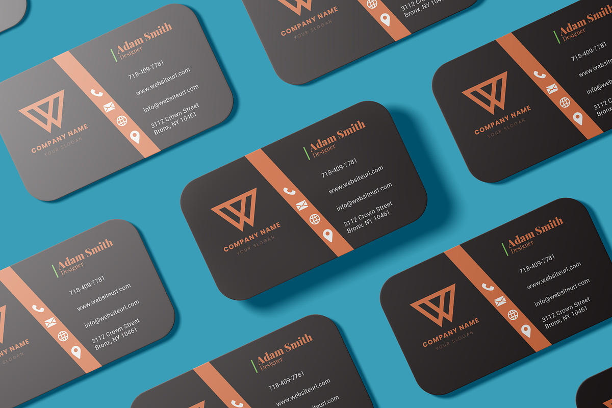 Modern Minimal Business Card Design, a Business Card Template by aleeydesign (Photo 2 of 4)