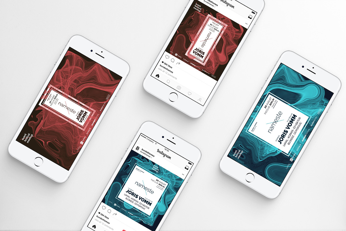 Nameste Event Social Media Pack, a Social Media Template by Bundo Themes (Photo 3 of 4)
