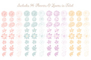 Pastel Dahlia Flowers Clipart, an Illustration by Amanda Ilkov (Thumbnail 4 of 4)