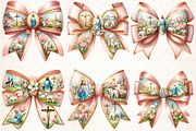Easter Coquette Bow Clipart, an Illustration by DreamCafeArt (Thumbnail 3 of 5)