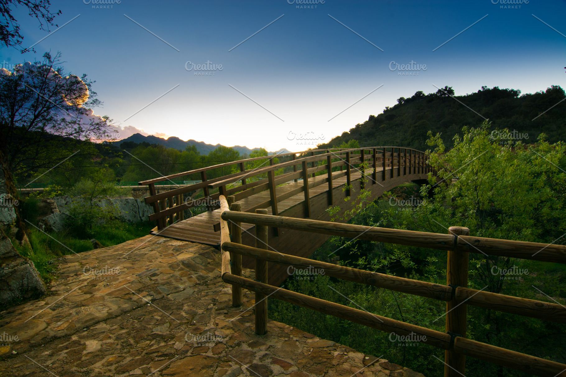 wooden bridge
