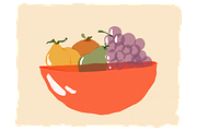 Glass Fruit Illustration PNG Art, a Food Illustration by wings of design (Thumbnail 1 of 2)