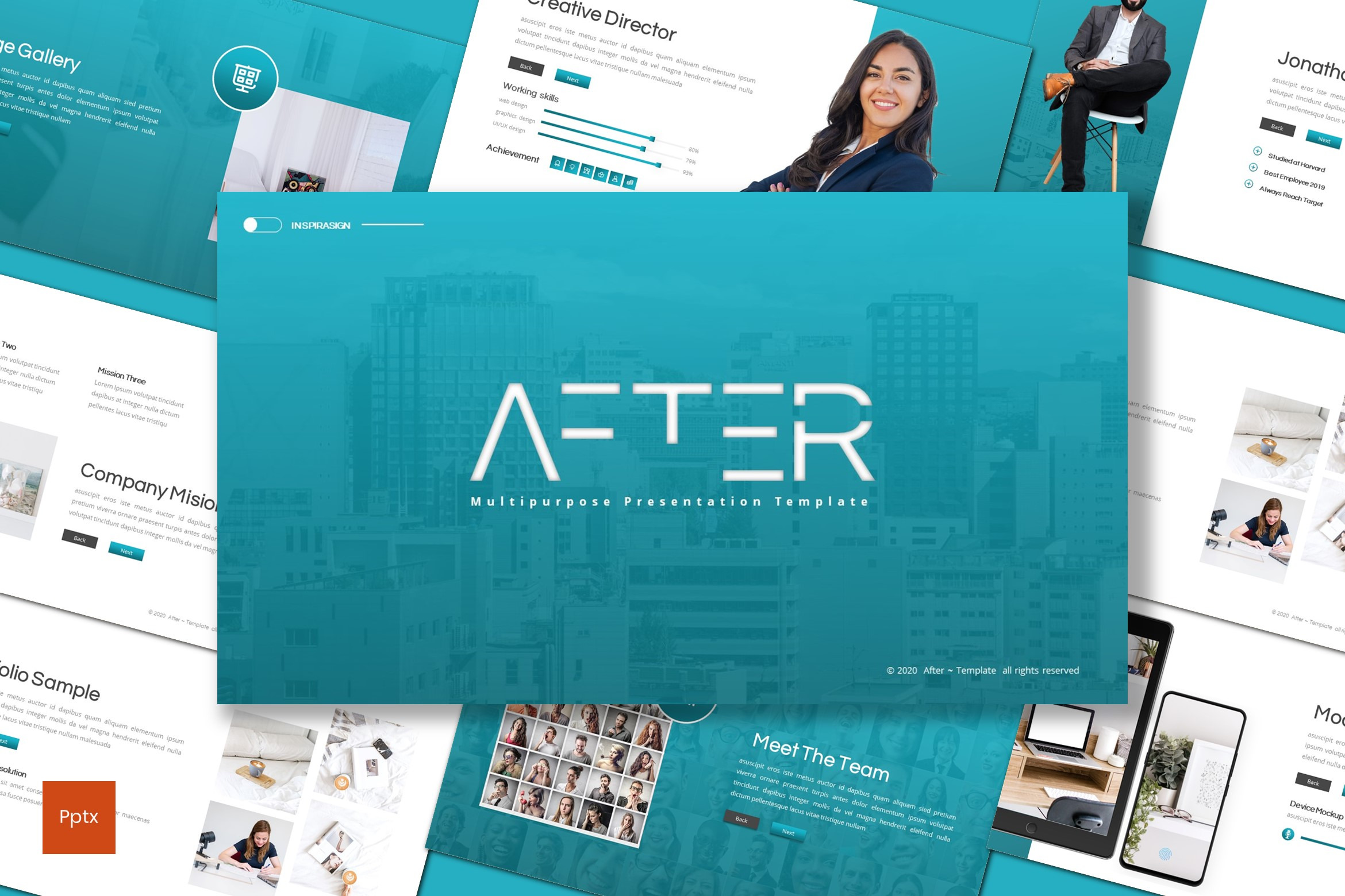 After - Powerpoint Template, a Presentation Template by inspirasign