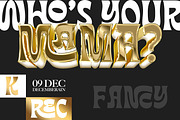 Funkymore - Vintage Font, a Script Font by Matsero (Thumbnail 3 of 10)