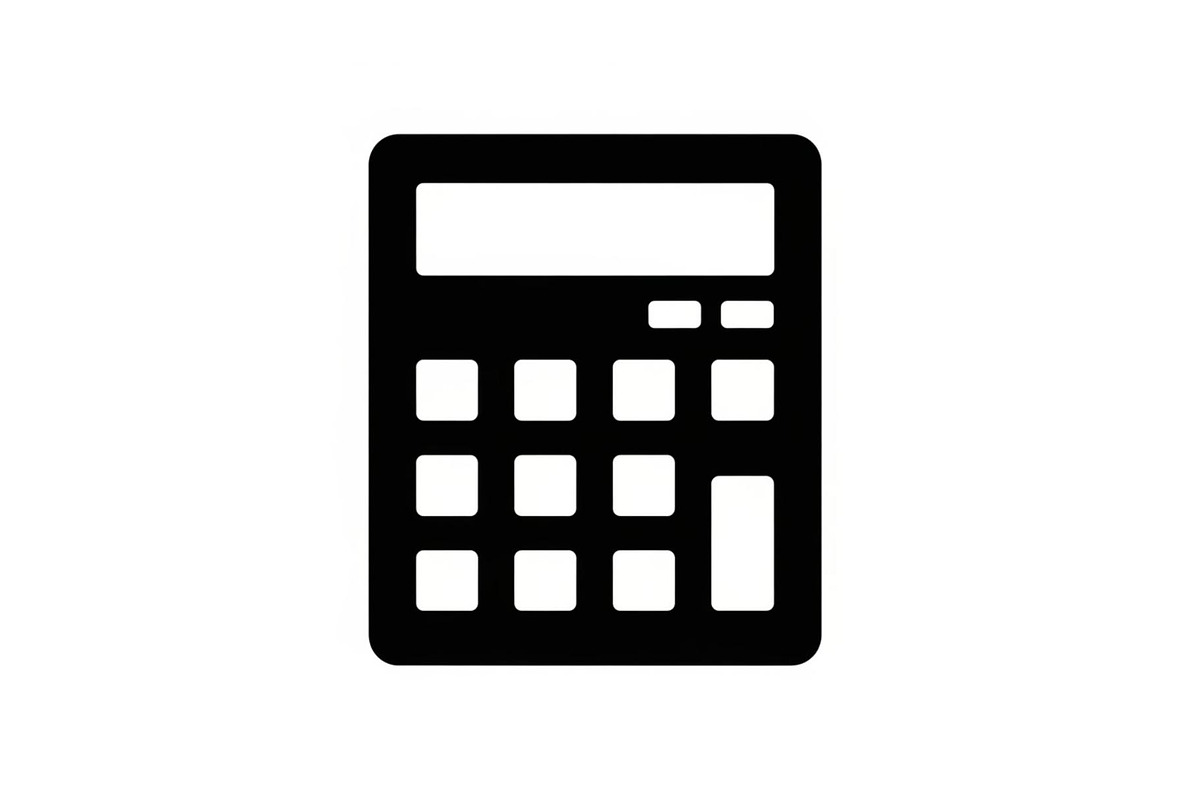 Minimal Calculator Finance Silhouett, a Graphic by hafijul (Photo 2 of 11)