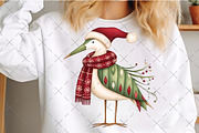 Vintage Christmas Bird Clipart, an Illustration by Craft Nest (Thumbnail 4 of 6)