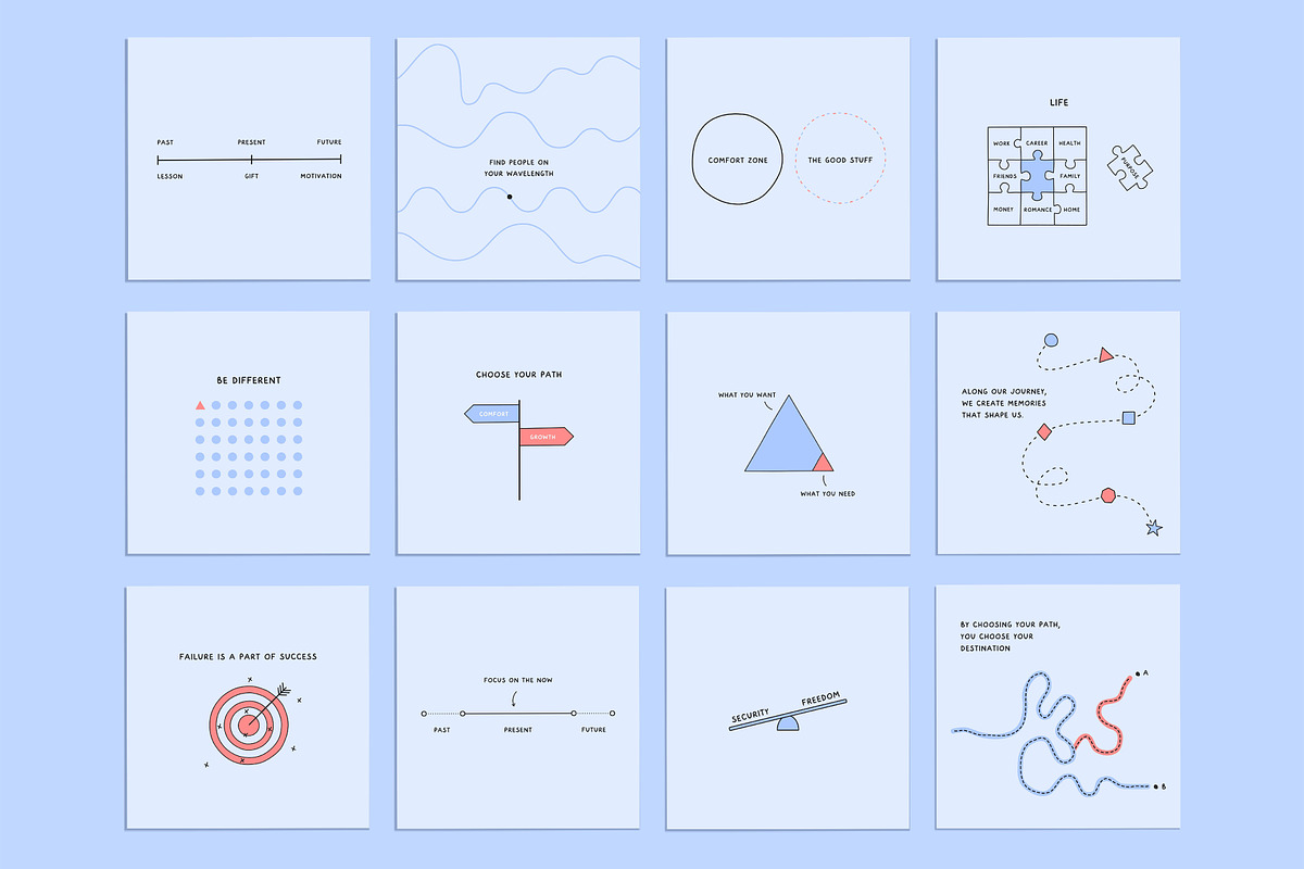 Self Help Infographics Template