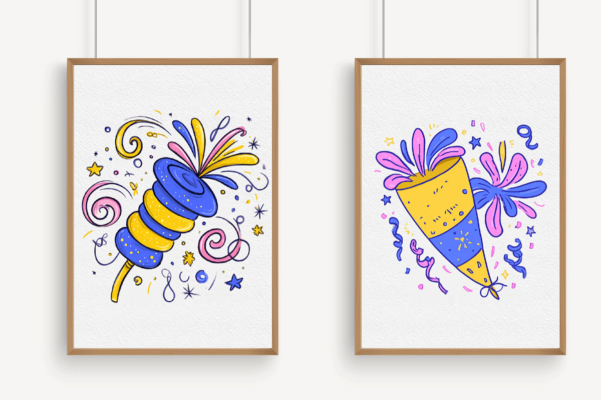 New Year Clipart Bundle, an Illustration by Libby Wishes (Photo 4 of 8)