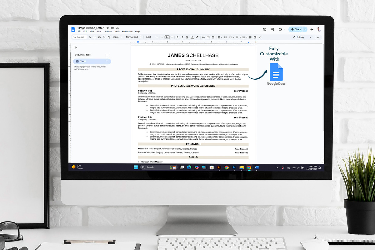 ATS-Friendly Resume Template, word, a Resume Template by Design_Xlab (Photo 3 of 10)