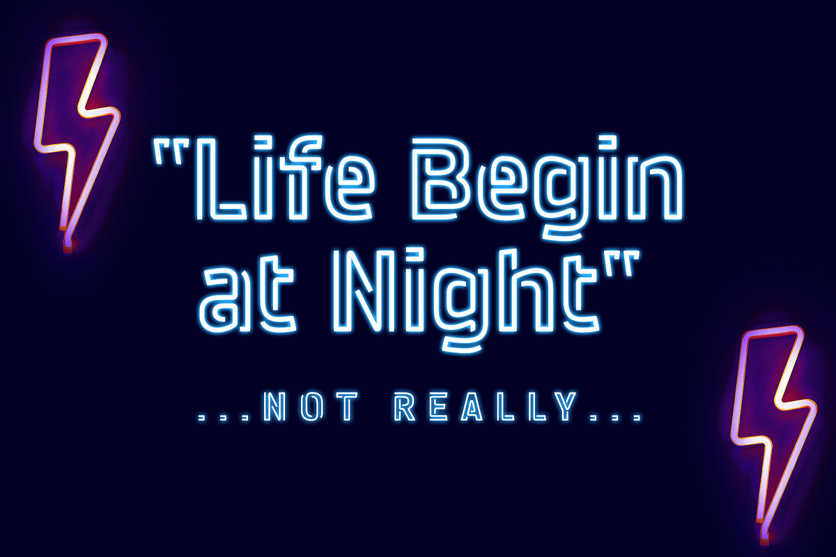Neonstar - Night Light Display, a Sans Serif Font by Mokatype Studio (Photo 7 of 10)